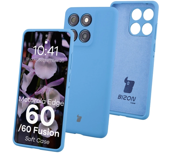 Bizon Soft do Motorola Edge 60 Fusion / Motorola Edge 60 Niebieski