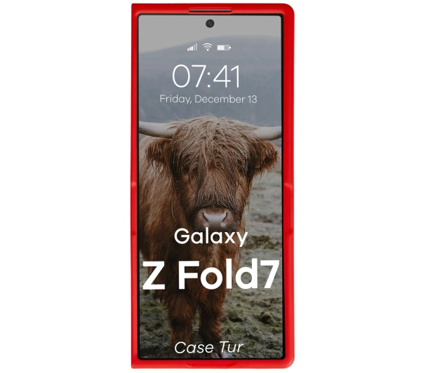 Bizon Tur do Samsung Galaxy Z Fold7 Czerwony
