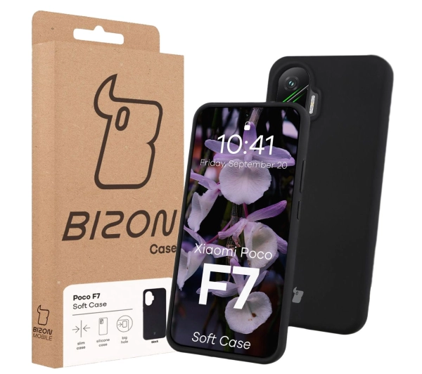 Bizon Soft do Xiaomi POCO F7 Czarny