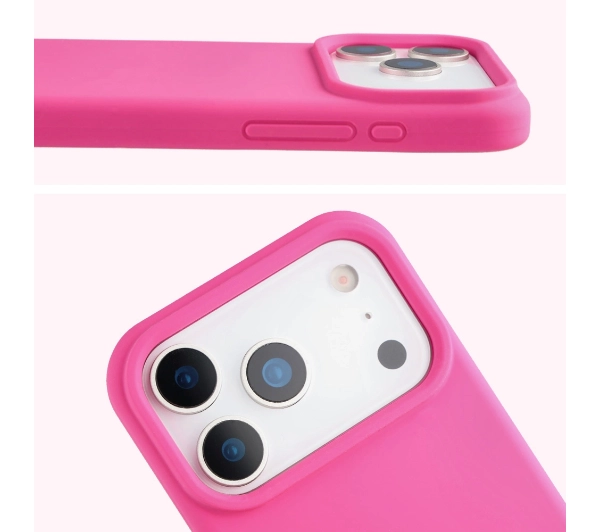 Bizon Silikonowe Soft do Apple iPhone 17 Pro Fuchsia