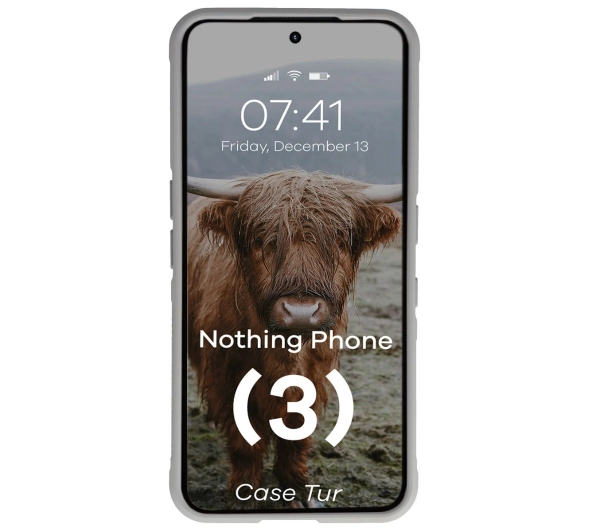 Bizon Tur do Nothing Phone 3 Light Grey Jasnoszary