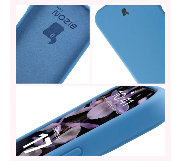 Bizon Silikonowe Soft do Apple iPhone 17 Niebieski