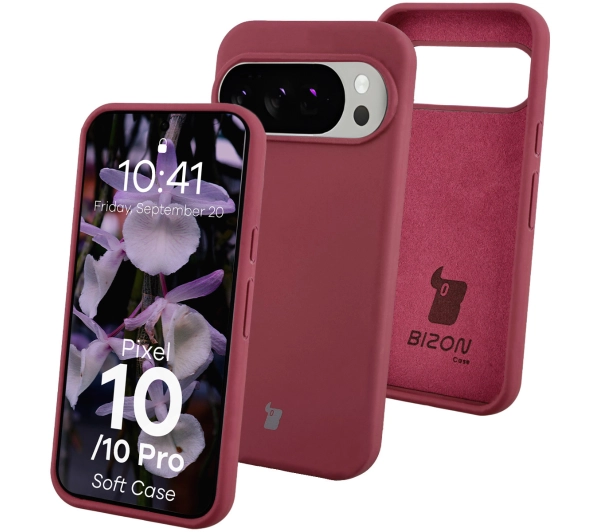 Bizon Soft do Google Pixel 10 / Google Pixel 10 Pro Śliwkowy