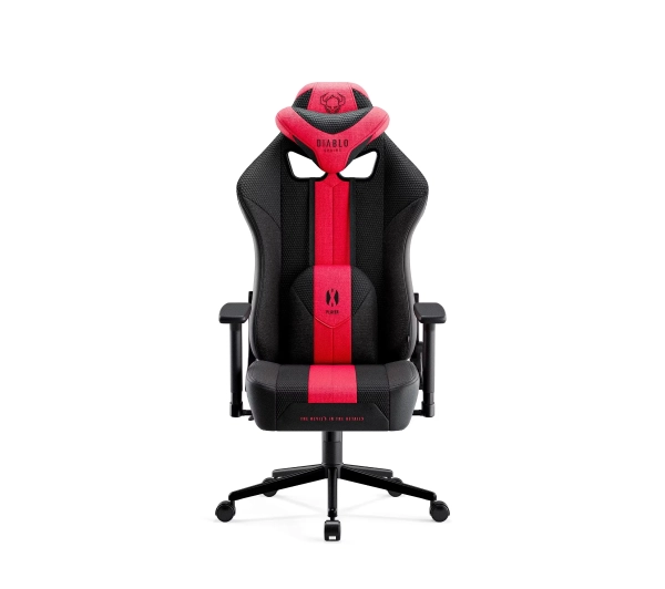 Diablo Chairs X-Player 2.0 Small do 90kg Skóra ECO Tkanina Karmazynowo-antracytowy