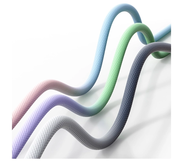 USAMS Bicolor Series PD 60W USB-C do USB-C 1,2m Czarno-biały