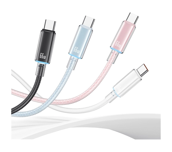 USAMS Cloud Series 6A USB-A do USB-C 1,2m Niebieski
