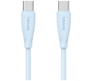 USAMS Green Series 60W USB-C do USB-C 1m Niebieski