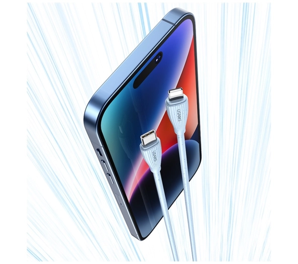 USAMS Green Series 30W USB-C do Lightning 1m Niebieski
