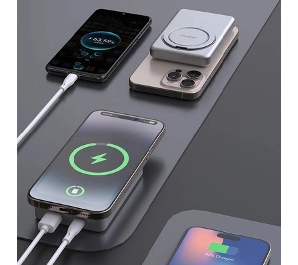 Dudao K28S 5000mAh MagSafe 20W Srebrny - ⚡ EURO HIT CENOWY! ⚡