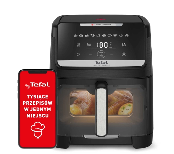 Frytkownice - Tefal Easy Fry Silence XXL EY8468 1800W 7l