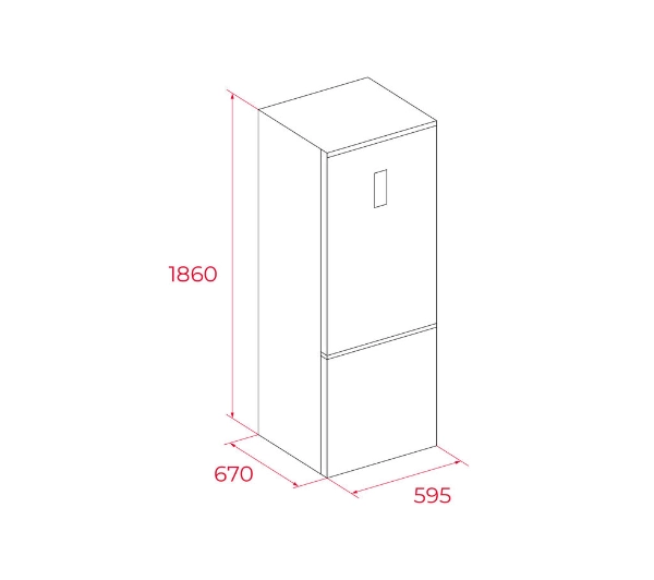 Teka RBF 54650 SS Pełny No Frost 186cm Stal szczotkowana - Kup na Raty - RRSO 0%