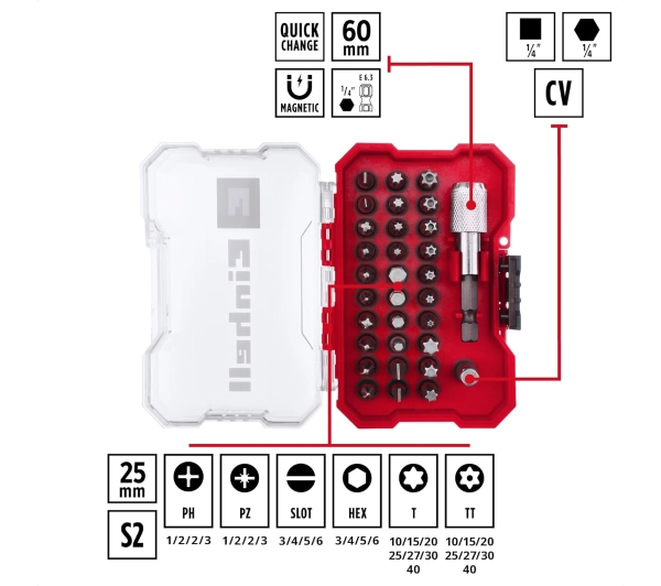 Einhell XS-Case 49118693 (32 szt.)