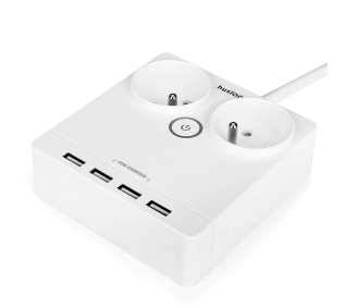 Huslog EMX-190124 2 gniazda 1,5m Biały