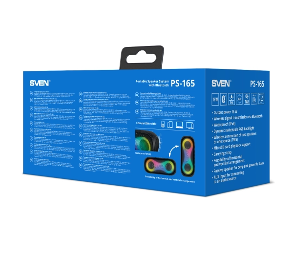 Sven PS-165  16W  Czarny