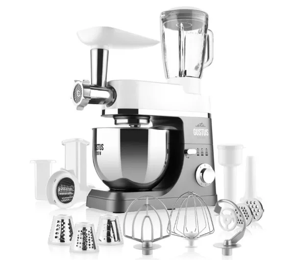 Roboty kuchenne - ETA Gustus Gulliver IV ETA412890010 1200W Maszynka do mielenia Przystawka do tarcia i krojenia Blender kielichowy