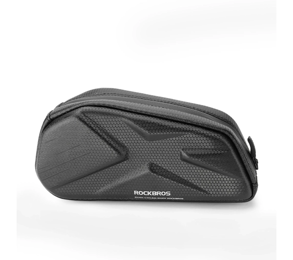 Torba rowerowa Rockbros usztywniana, na ramę, na rurę górną 1,4l – czarna