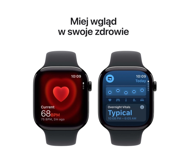 Apple Watch Series 11 GPS + Cellular 42mm z aluminium Onyx Pasek sportowy Czarny M/L - Kup na Raty - RRSO 0%