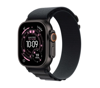 Apple Watch Ultra 3 GPS + Cellular koperta z tytanu Czarna 49mm Opaska Alpine Czarna Rozmiar L - Kup na Raty - RRSO 0%