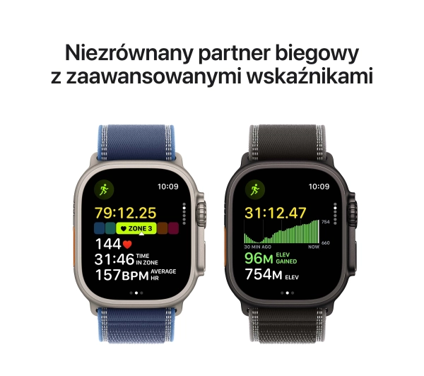 Apple Watch Ultra 3 GPS + Cellular koperta z tytanu Czarna 49mm Opaska Alpine Czarna Rozmiar L - Kup na Raty - RRSO 0%