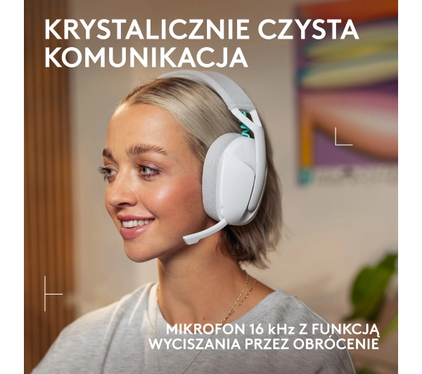 Logitech G321 LIGHTSPEED Nauszne Biały