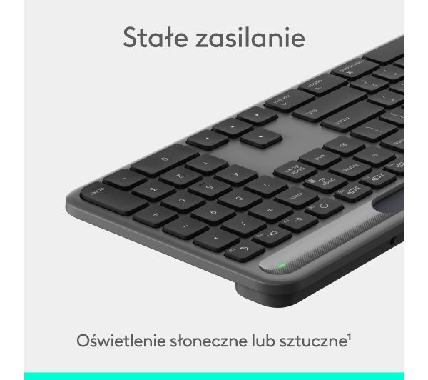 Logitech Signature Slim Solar+ Grafitowy - Kup na Raty - RRSO 0%