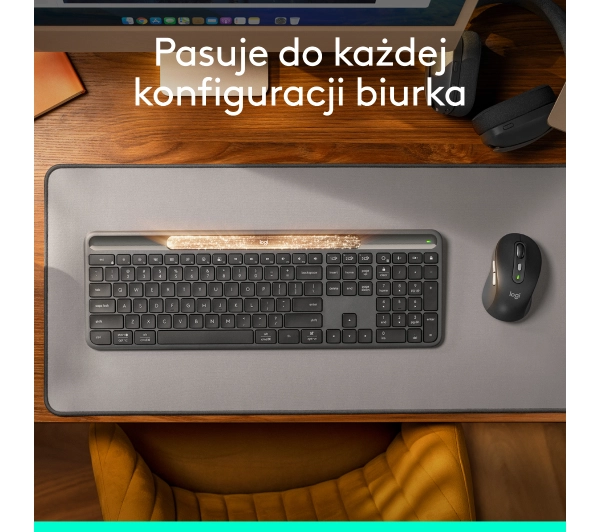 Logitech Signature Slim Solar+ Grafitowy - Kup na Raty - RRSO 0%