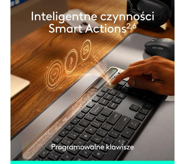 Logitech Signature Slim Solar+ Grafitowy - Kup na Raty - RRSO 0%