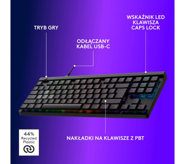 Logitech G515 Rapid TKL Czarny - Kup na Raty - RRSO 0%