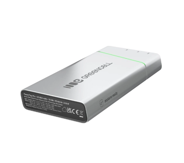 Green Cell PBPLGC20P PowerPlay Pro 20800mAh 65W Srebrny