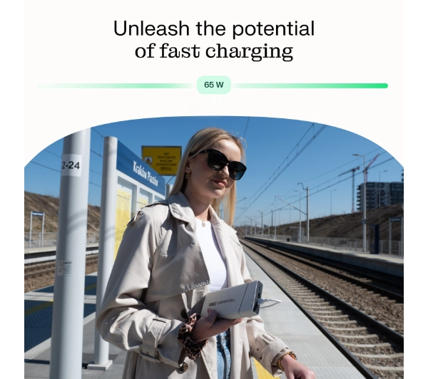 Green Cell PBPLGC20P PowerPlay Pro 20800mAh 65W Srebrny