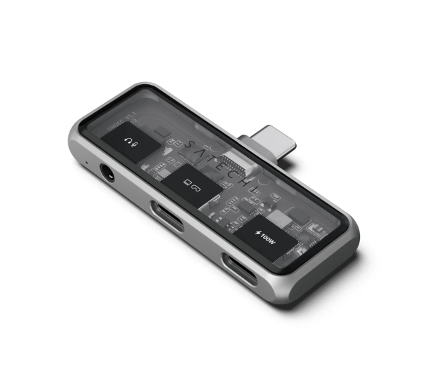 Satechi ST-HXRAJM USB-C PD  USB-C 3.5mm audio I/O Szary