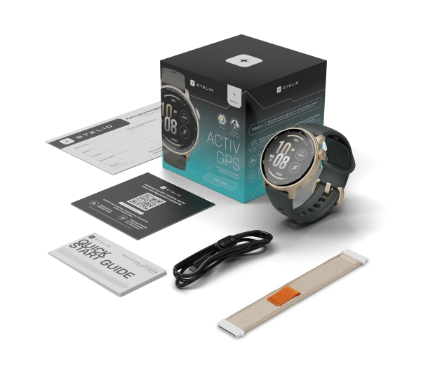 STELIO Activ Funkcje AI 46mm GPS Złoty