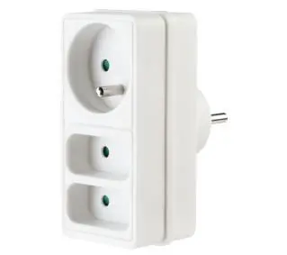 Hama 44047780 3 gniazda Biały