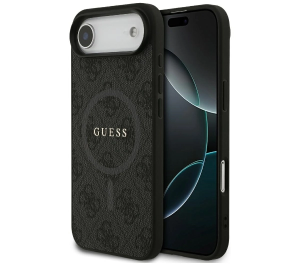 Guess 4G Ring Classic Logo MagSafe do iPhone Air czarny