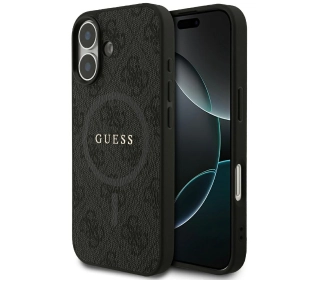 Guess 4G Ring Classic Logo MagSafe do iPhone 17 czarny