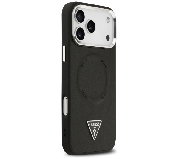 Guess Triangle Logo MagSafe do iPhone 17 Pro czarny