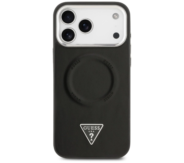 Guess Triangle Logo MagSafe do iPhone 17 Pro czarny