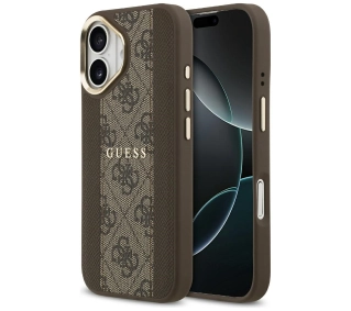 Guess 4G Stripe MagSafe do iPhone 17 brązowy