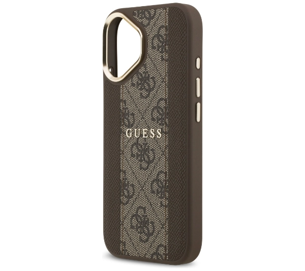 Guess 4G Stripe MagSafe do iPhone 17 brązowy
