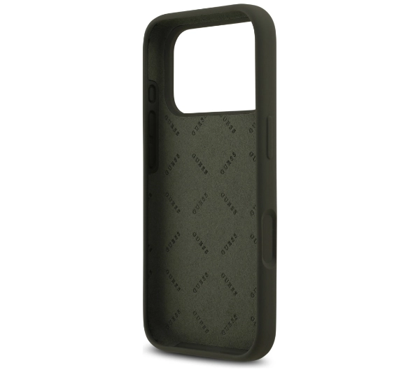 Guess Silicone Big 4G Script do iPhone 17 Pro khaki