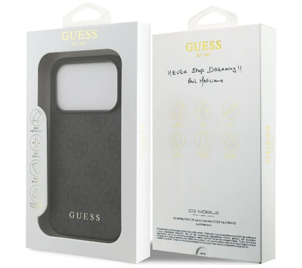 Guess 4G Classic do iPhone 17 Pro Czarny