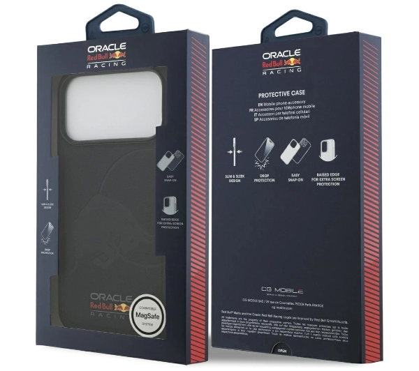 Red Bull Racing Meshed Debossed Bull MagSafe do iPhone 17 Pro Max granatowy