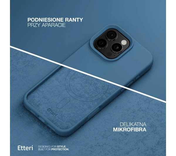 Etteri Silicone Case do iPhone 15 Niebieski