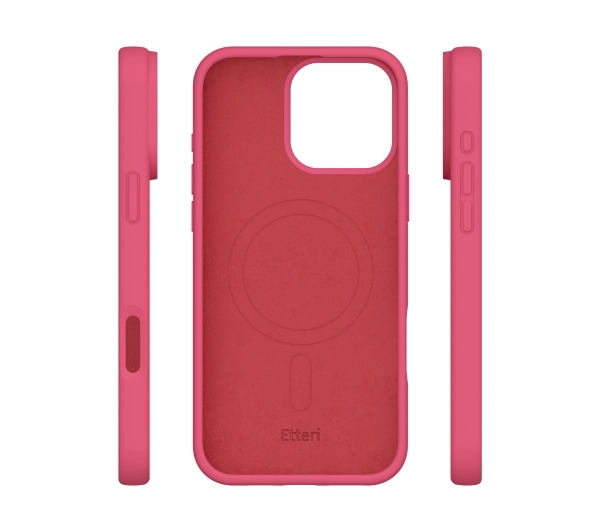 Etteri Silicone Case do iPhone 16 Pro Malinowy