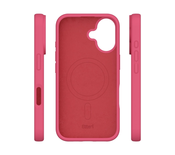 Etteri Silicone Case do iPhone 16 Plus Malinowy
