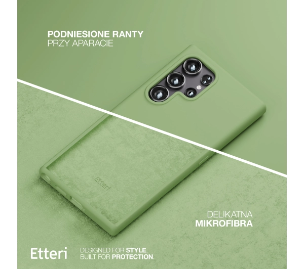 Etteri Silicone Case do Galaxy S25 Ultra Zielony