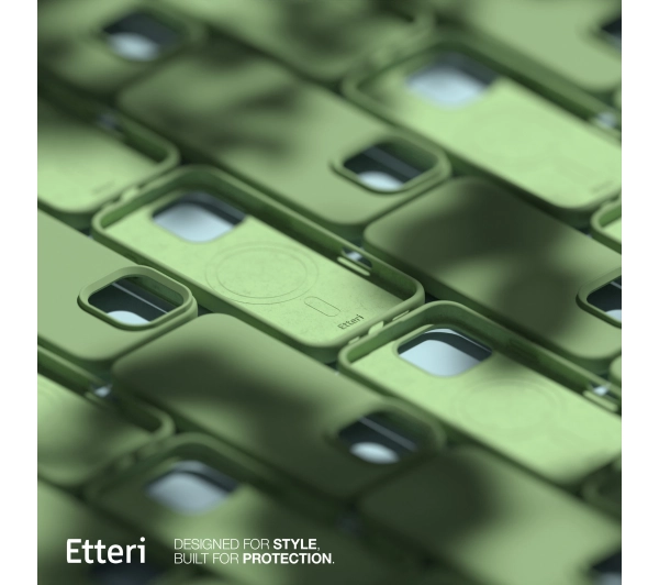 Etteri Silicone Case do iPhone 15 Pro Zielony
