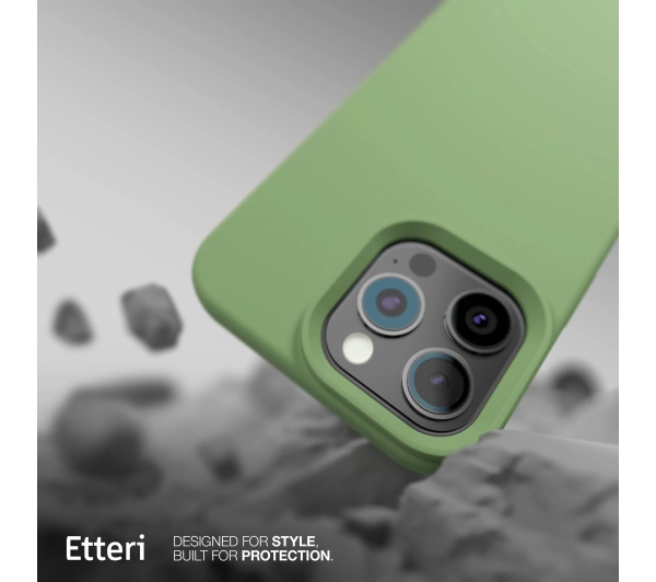 Etteri Silicone Case do iPhone 15 Pro Zielony