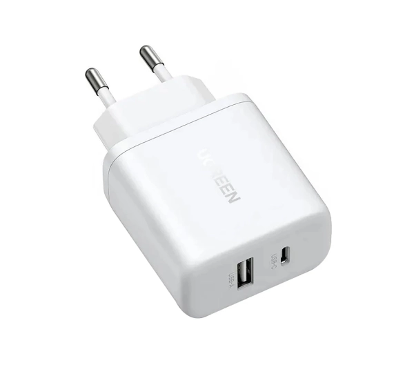 UGREEN X227 20W GaN 1xUSB-A 1xUSB-C Biały