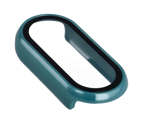 Bizon ze szkłem do Xiaomi Smart Band 10 ciemnozielony
